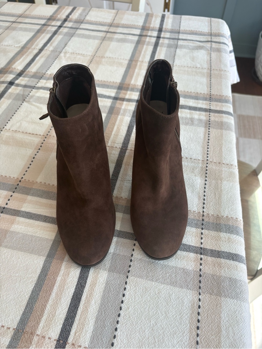 Cole Haan Chocolate Brown Suede Ankle Booties